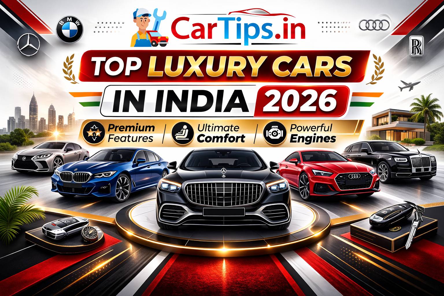 Top Luxury Cars in India 2026 – Premium Features, Comfort and Powerful Engines